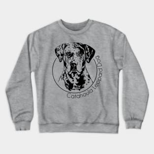 Catahoula Leopard Dog Portrait Crewneck Sweatshirt